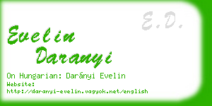 evelin daranyi business card