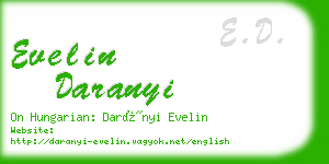 evelin daranyi business card